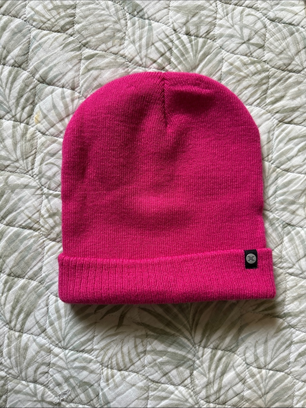 RBX Hot Pink Fold-Over Knit Beanie